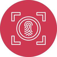 Fingerprint Smart UI Graphic vector