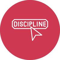 Discipline Mobile App Graphic vector