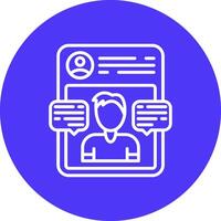 Comments Wireframe Illustration vector