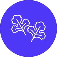 Coriander Dark Theme Element vector