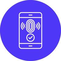 Fingerprint Sharp Edge Symbol vector