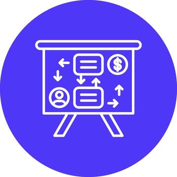 Flowchart Digital UI Element vector