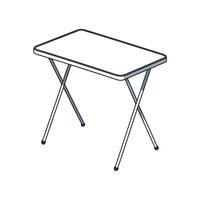 Cartoon Image of a Simple Folding Table vector