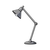 Modern Adjustable Desk Lamp Illustration on White Background vector