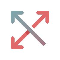 Intersecting Arrows Choice, Crossroads, Navigation, and Decision Concept vector
