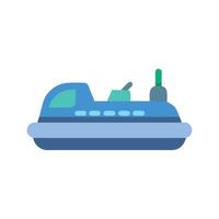 Flat Illustration of a Modern Hovercraft Design vector