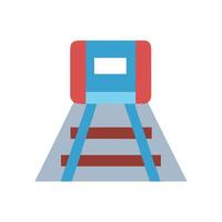 Simple Train Icon Graphic Design with Black Background vector