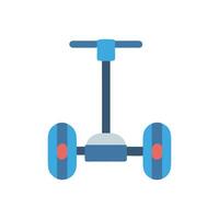 Simple Flat Illustration of a Segway Scooter vector