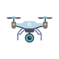 Illustration of a modern drone with camera, tech vector