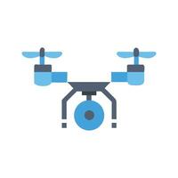 Modern flat drone icon for app or website vector