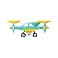 Flat illustration of futuristic drone or aircraft vector