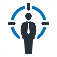 Target Customer and advertisement icon concept vector