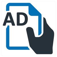 Brochure and advertisement icon concept vector