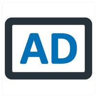 Ad and advertisement icon concept vector