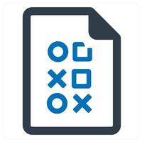 Big Data and puzzle icon concept in blue color vector