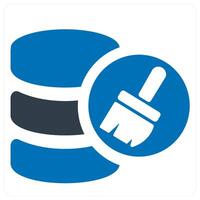 server maintenance and Big data icon concept in blue color vector