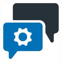 mail support and consultant icon concept in blue color vector