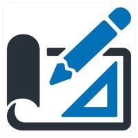 layout design and creative design icon concept in blue color vector