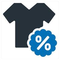 Sale Offer icon concept in blue color vector