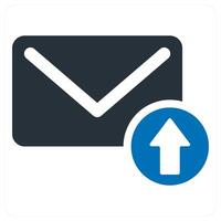 Send Mail concept in blue color vector