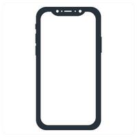 Mobile icon concept in blue color vector