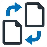 share and send concept in blue color vector