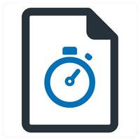 performance and optimization icon concept in blue color vector