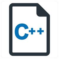 code and programming concept in blue color vector