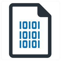 programming and coding icon concept in blue color vector