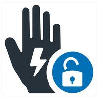 security shield and safety icon concept vector