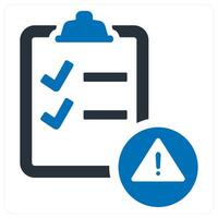 warning list icon concept vector