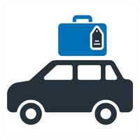 Travel Insurance concept icon in blue color vector