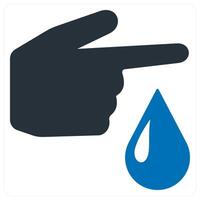 scan body and scanning icon concept in blue color vector