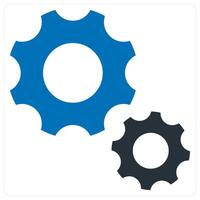 Optimization icon concept in blue color vector