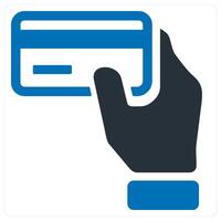 Card Payment and payment icon concept in blue color vector