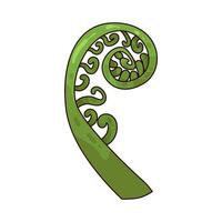 illustration of Fiddlehead vector