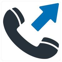 Call Forward icon concept in blue color vector
