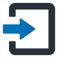 Send File and send icon concept in blue color vector