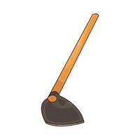 illustration of a hoe vector