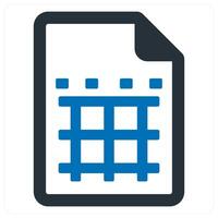 Excel Sheet and format icon concept vector