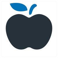 Apple icon concept in blue color vector
