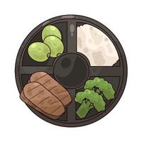 illustration of healthy food vector