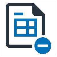 Remove sheet icon concept vector