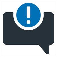 Error in comment icon concept vector