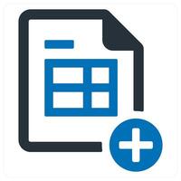 Add sheet icon concept vector