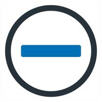 delete and remove concept in blue color vector