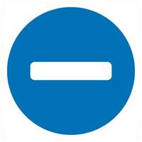 remove and delete icon concept in blue color vector