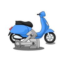 piston with scooter vector