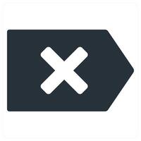 delete and remove icon concept in blue color vector