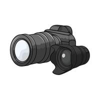 digital camera and lens vector
